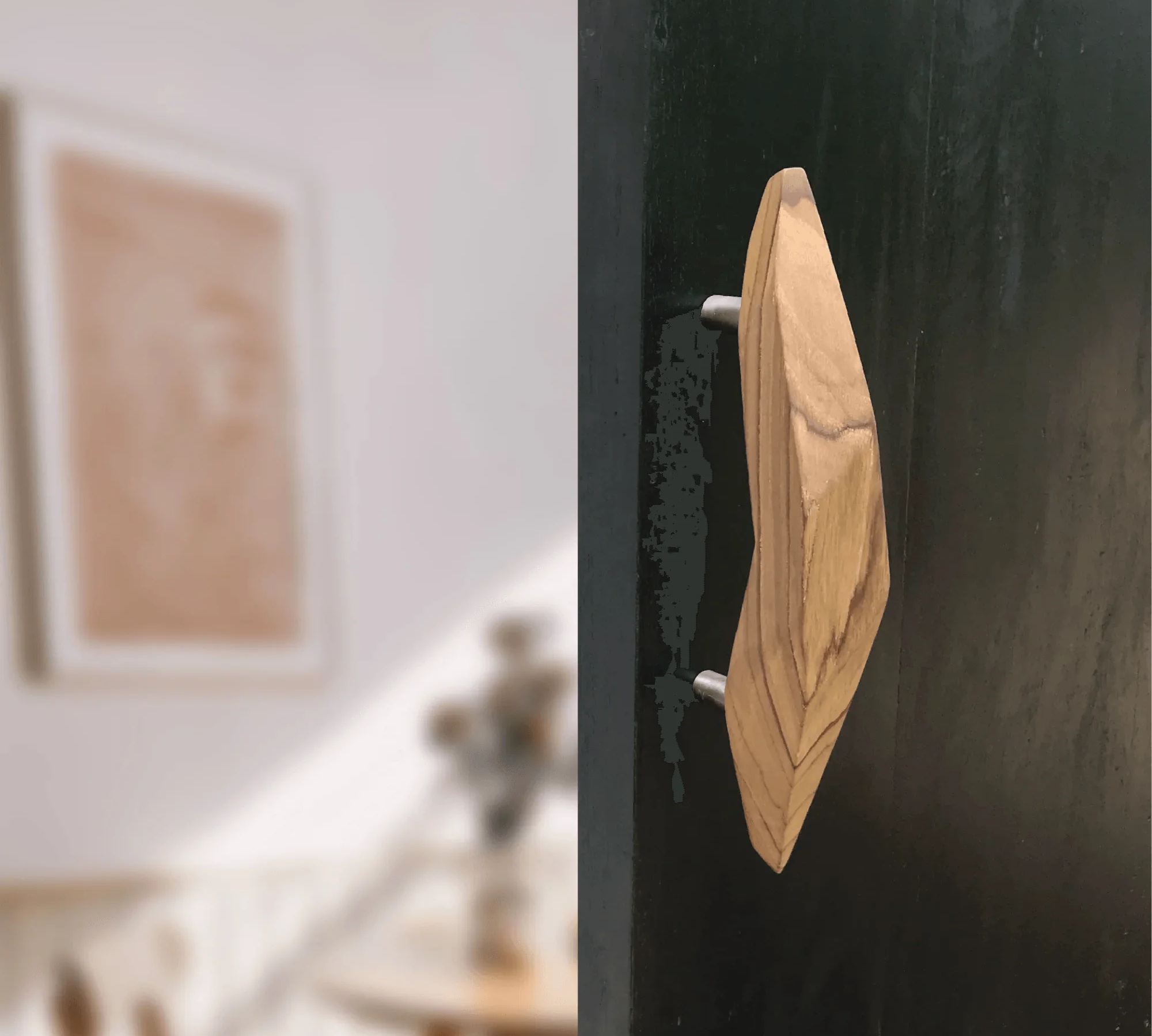 Budget friendly unique teak door handle - 026